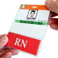 thumbnail image 1 of RN BadgeBottom Horizontal RN Badge Buddy & RN Badge Holder Combo - Heavy Duty 2 in 1 Badge Bottom I’D Nursing Accessories - Double Sided Clear Sleeve by Specialist ID, 1 of 7