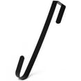 thumbnail image 1 of R N' D Toys Hook Thin Metal Overdoor Black Metal Wreath Hanger, 12", 1 of 5