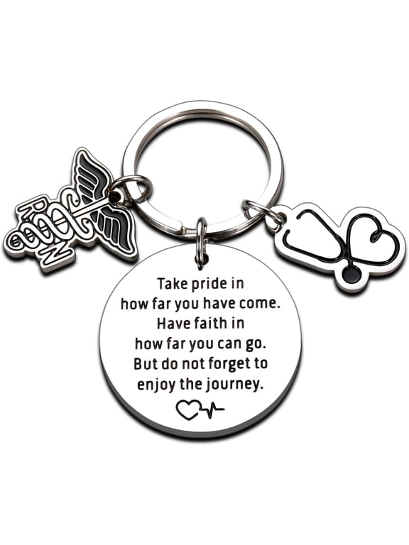 RN Gifts for Nurses Registered Nurse Gifts Nursing Graduation Gifts Keychain for Women Men Soon to Be Nurse Gifts Inspirational Gift for Nurse Student Future Nurse Gift Keyring Encouragement Gift