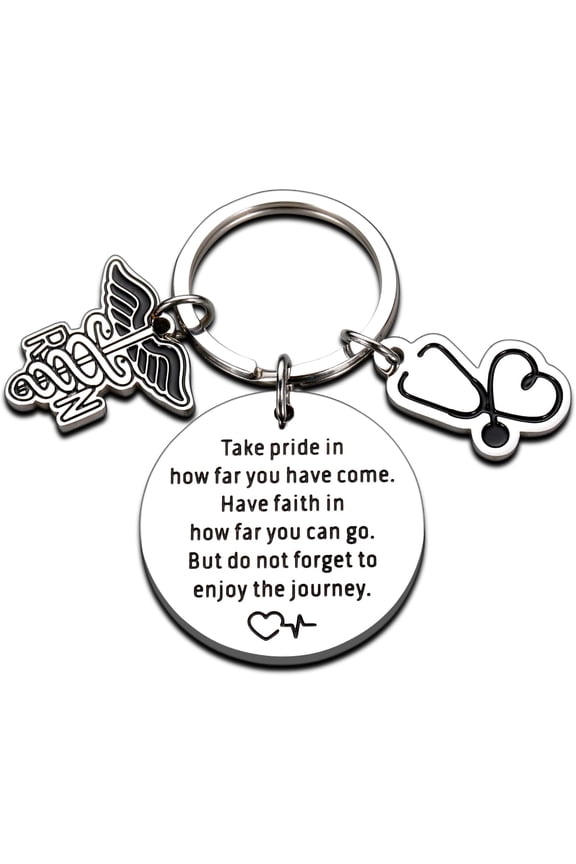 RN Gifts for Nurses Registered Nurse Gifts Nursing Graduation Gifts Keychain for Women Men Soon to Be Nurse Gifts Inspirational Gift for Nurse Student Future Nurse Gift Keyring Encouragement Gift