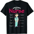 thumbnail image 1 of RN LVN Nurse Anatomy Scrub Cool Nursing Graduate Gift T-Shirt, 1 of 4