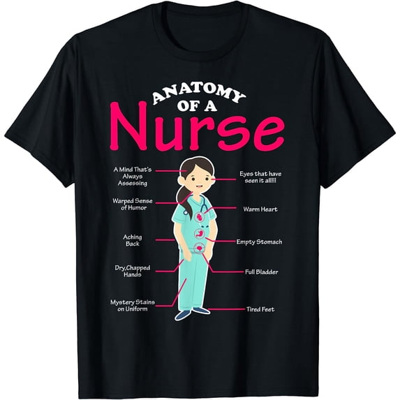 RN LVN Nurse Anatomy Scrub Cool Nursing Graduate Gift T-Shirt
