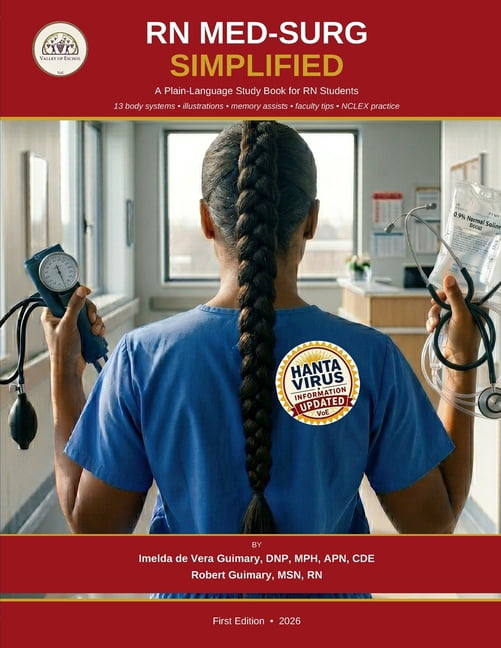 RN Med-Surg Simplified: A plain language study book for RN students, (Paperback)