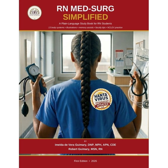 RN Med-Surg Simplified: A plain language study book for RN students, (Paperback)