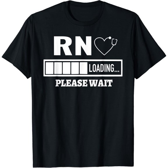 RN Nurse Stethoscope Loading T-Shirt
