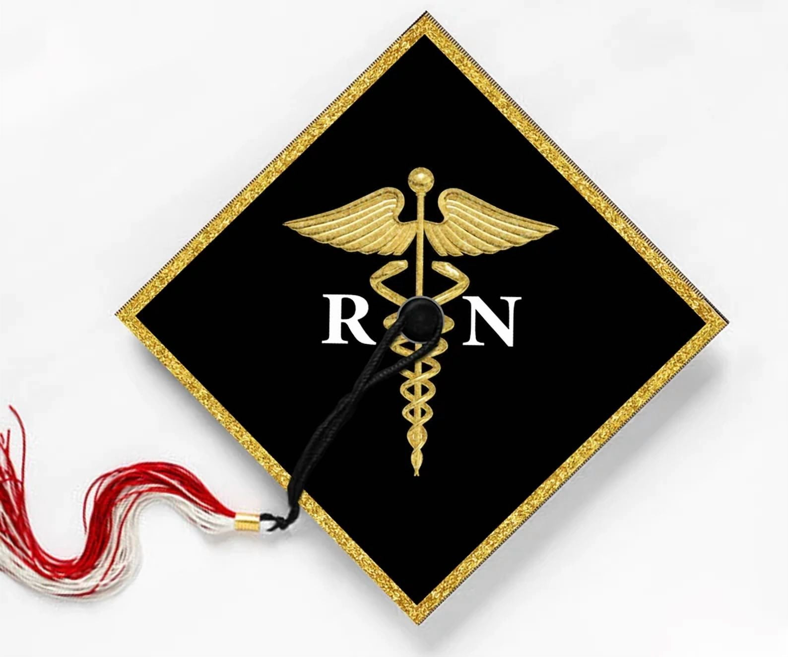 RN, Nursing School, Nursing Student, Graduation Cap Topper Decoration, Graduation Gift