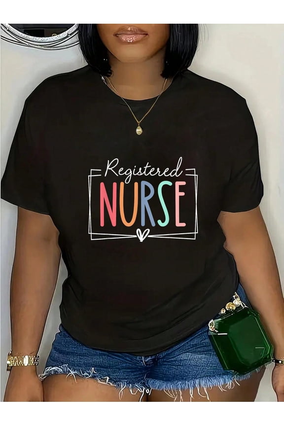 RN Registered Nurse Funny Retro Nursing For Nurses Women T-Shirt T-Shirt