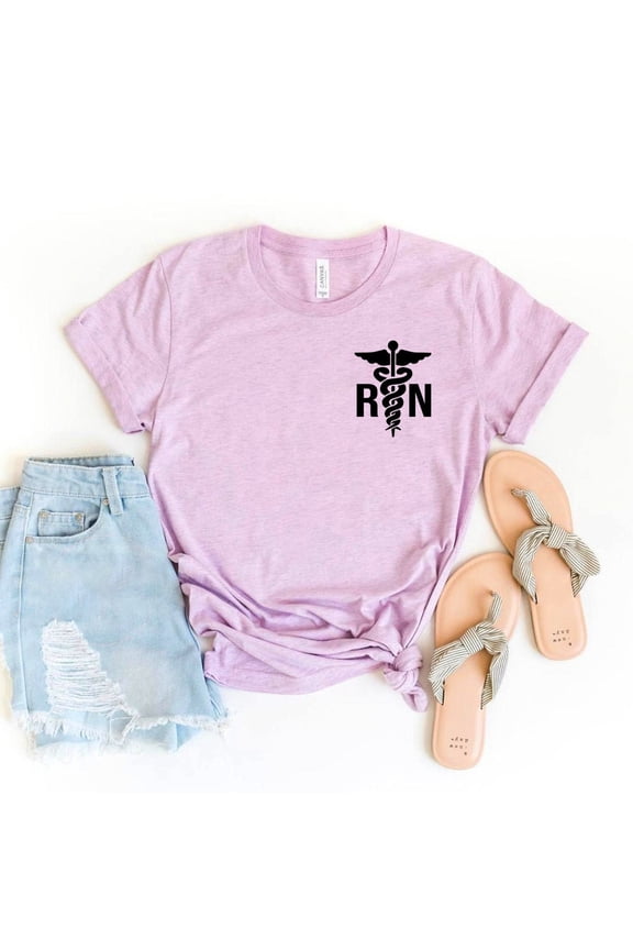 RN T-shirt, Inspire Heal Shirt, Registered Nurse, Nurse Week Top, Registered Nurse Pocket Tee, School Shirts, Nurse Love T-shirt All Size S-5Xl