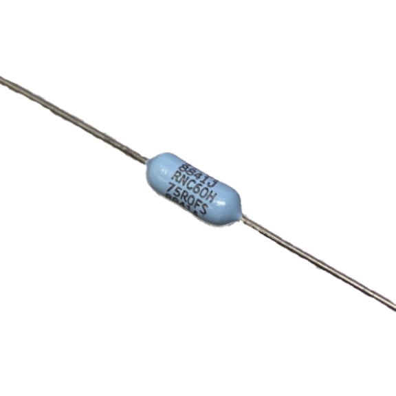 RNC60H75R0FS Through Hole Resistor Axial Military 75 Ohms 1% 0.25W, 1/4W, Moisture Resistant, Weldable Metal Film