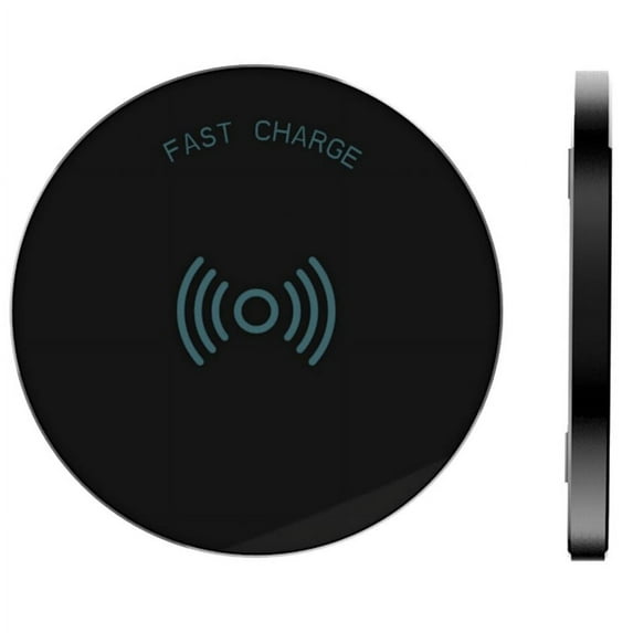 RNDs Fast Charge Wireless Charging Pad for Apple iPhone (8, 8 Plus, X, 10), Samsung Galaxy (S8, S8 Plus, S7, S6), Note 8, LG (G6, V30) and other QI Enabled Devices (AC Adapter NOT included) (black)