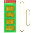 thumbnail image 1 of RNDs Ornament Hooks Christmas Tree Decorating Hangers- Metal Wire Ornament Hooks For Christmas Tree Decoration Hanging 300 Pack (Gold), 1 of 5
