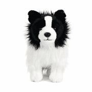 RNHNLOH 15.7 in Realistic Border Collie Plush Dog Stuffed Animal