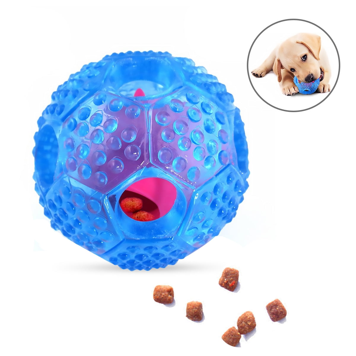 Nerf Dog Puzzle Treat Ball 3.5” Slow Feeder Dog Toy for Small