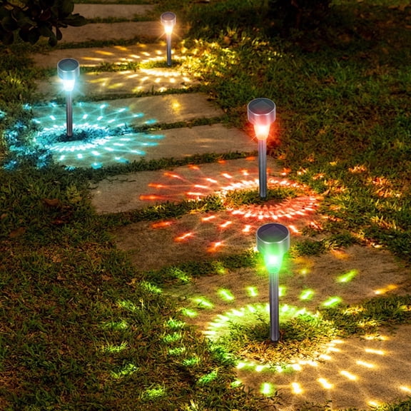RNKR Solar Lights Outdoor Waterproof, Solar Outdoor Decor Pathway Lights for Patio Driveway Walkway Yard Backyard Lawn Landscape Lighting (12 pack)