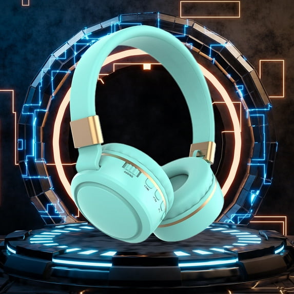 RNLUGM Headphones,,Bluetooth Headphones Wireless Earbuds Over Ear Bluetooth Wireless Headphones Long Battery Life HiFi Noise Reduction Foldable Lightweight Headset With Bass Headphones