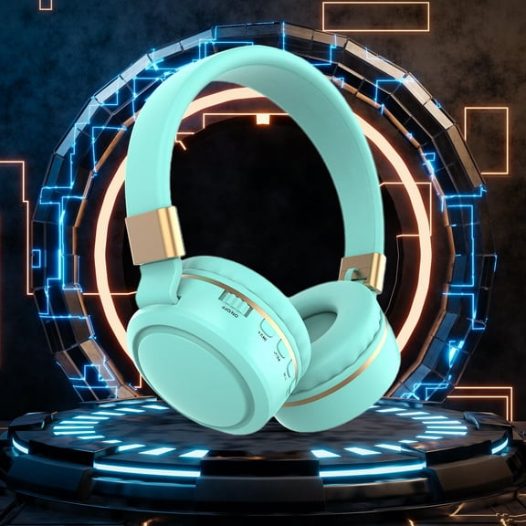 RNLUGM Headphones,,Bluetooth Headphones Wireless Earbuds Over Ear Bluetooth Wireless Headphones Long Battery Life HiFi Noise Reduction Foldable Lightweight Headset With Bass Headphones