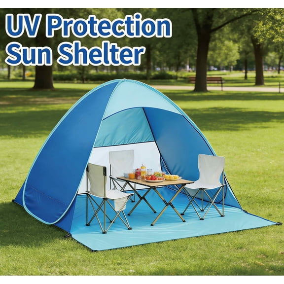 RNODECQR Tents,Automatic Pop Up Instant Portable Outdoors Quick Cabana Beach Tent Sun Shelter