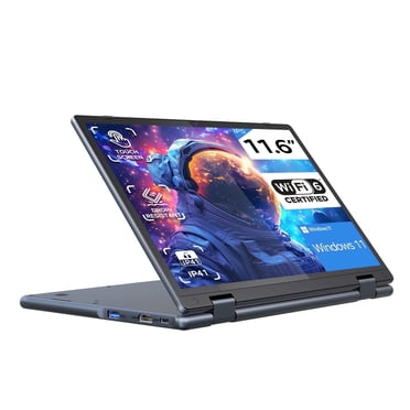 RNRUO 11.6" 2 in 1 Touchscreen Laptop 16GB RAM 256GB SSD, Intel 6500Y, 2 Cores up to 3.4GHz, 360° Flip IP41 Drop Resistant, Convertible Tablet Computer Windows 11