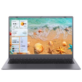 RNRUO 14" Laptop Computer, 16GB RAM 256GB SSD Intel 6500Y with 2 Cores, 1080p Display, Dual 4K Output, Type-C PD WiFi5 BT5.0, Office 2024 Windows 11 for Business Study, Dark Gray