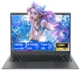 thumbnail image 1 of RNRUO 14" Laptop with Windows 11, 16GB RAM 512GB SSD, FHD Screen USB-C PD Charing, Office 2024 Included, Portable Laptop for Students and Home Use, Gray, 1 of 10