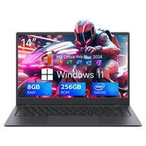 RNRUO 14 inch Laptops New Intel Celeron N4020 Up to 2.6Ghz 8GB RAM 256GB ROM Netbook Laptop Computer for Beginner, Student, Business