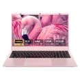 thumbnail image 1 of RNRUO 15.6" Windonws 11 Laptop, 12GB DDR5 512G SSD, Up to 3.6GHz Intel N150 Quad-Core, Office 2024 Fingerprint Backlit KB WiFi 6 BT 5.2, 1080 FHD Display for Student, Business, Home Office, Pink, 1 of 12