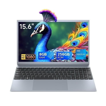 RNRUO 15.6 inch 1080p Laptop Computer 8GB RAM 256GB SSD with 4 Core Intel Pentium J3710 Up to 2.64 GHz, 1920*1080 IPS, WiFi 5 BT5.0, Windows 11