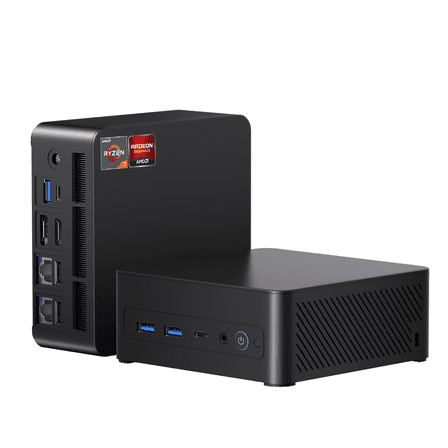 RNRUO Mini PC, 32GB DDR5 RAM 1TB SSD, AMD Ryzen7 6800H With 8 Cores up to 4.7GHz, Desktop Mini Computers, Windows 11 Pro, WiFi 6 BT5.3, Dual 4K Display Output