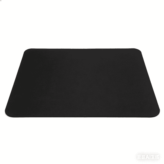 RNRUO Mouse Pad, 9.5 x 7.9 Inch, Non-Slip Natural Rubber Base, Black