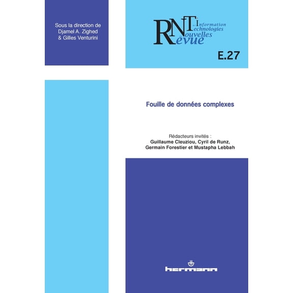 HR.Rnti Revue des nouvelles technologies de l'information, n E.27: Fouille de donnes complexes, (Paperback)