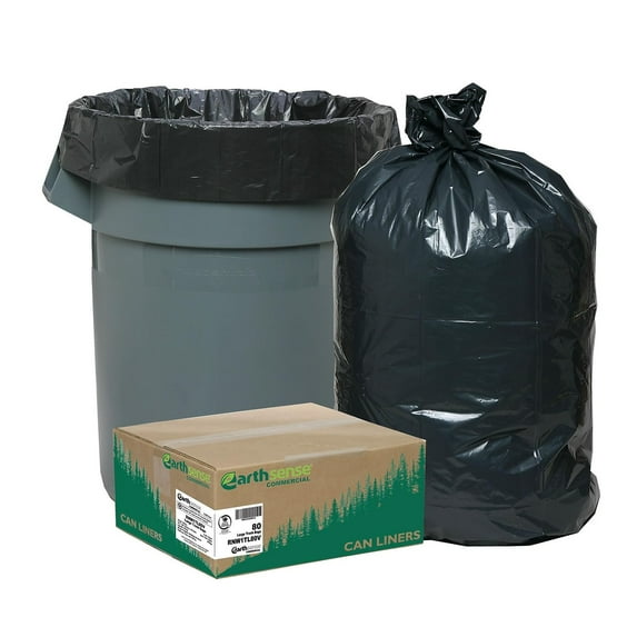 RNW1TL80 Can Liner 32.5x40, 33 Gal, .9 mil, Black, (Case of 80)