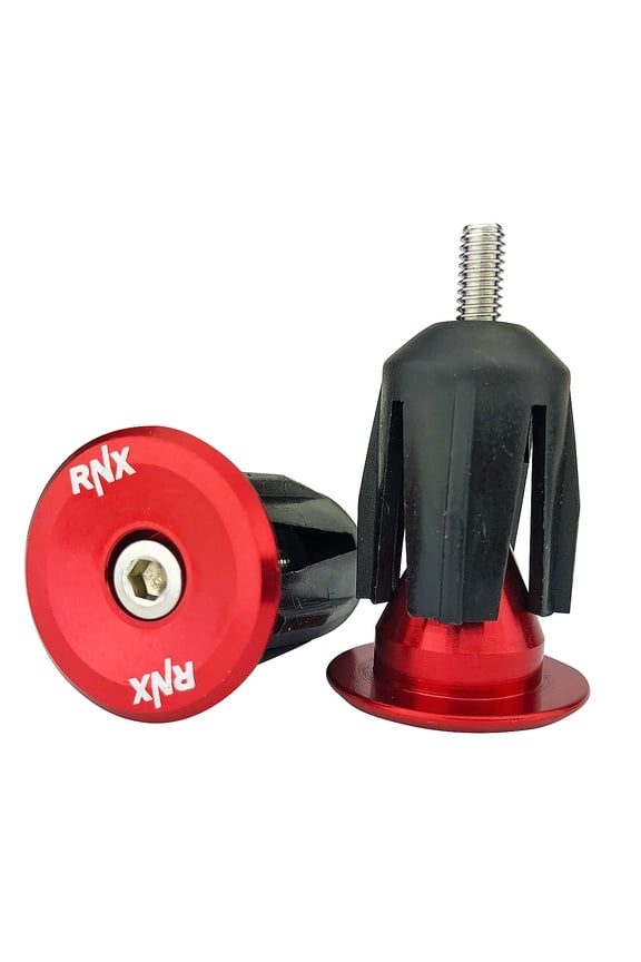 Bike Handlebar Bar End Plugs, Expanding Locking End Caps, Road, Mountain BMX MTB