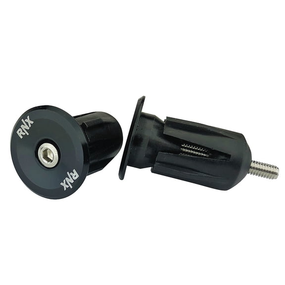RNX Bike Handlebar Bar End Plugs, Expanding Locking End Caps, Road, Mountain BMX MTB