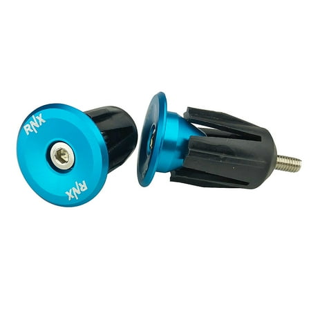 RNX Bike Handlebar Bar End Plugs, Expanding Locking End Caps, Road, Mountain BMX MTB