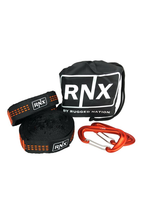 Orange 2000lb combined 20ft Heavy Duty Hammock Strap Kit Camping Tree Straps