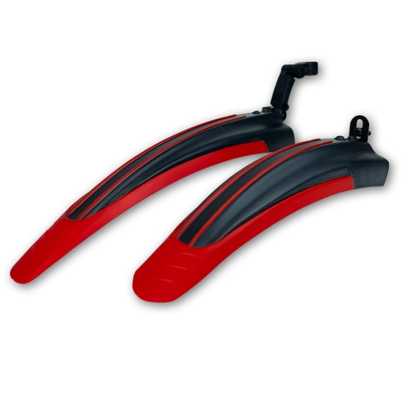 RNX Red Mountain Bike Mud Guard Front and Rear Fenders, Universal