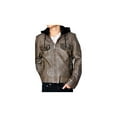 thumbnail image 1 of RNZ Premium Designer Men's Faux Leather Jacket - M8-Brown-M, 1 of 1