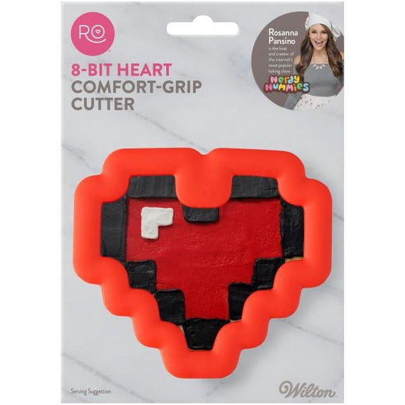 Ro Comfort Grip Cookie Cutter-8-Bit Heart