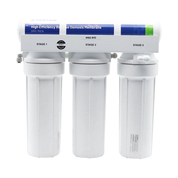 Reverse Osmosis Conversion Kit with Replacement Filters 75 GPD, 3/8" Quick-Connect, Under Sink Water Filtration Upgrade (Model GRO-75GPD)