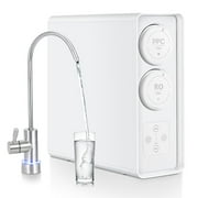RO System 600 GPD, Under-Sink Tankless Reverse Osmosis Water Filter, 2:1 High Pure to Drain Water-Saving, NSF/FC/SGS Certified, Smart Faucet Reminder, Reduces TDS/PFOA/PFOS