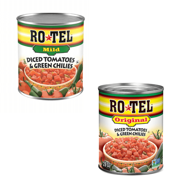 RO*TEL 28 oz Cans Variety Pack (4 Count) Tomatoes with Green Chilies