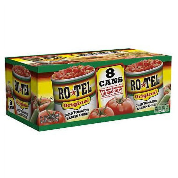 ROTEL Diced Tomatoes & Green Chilies 10 oz, 8 ct. A1