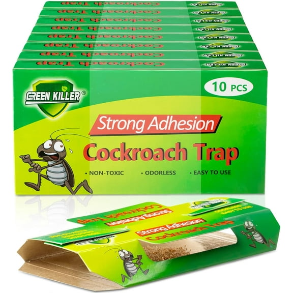 ROACH GLUE STICKY INSECT TRAP (10 PCS) - ECO FRIENDLY ROACH KILLER