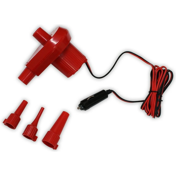 ROAD GENIE 12V Inflator | 3mm-15mm Assorted Nozzles | High-Volume | Ideal for Balloons, Pools, Tires & More | Swift Inflate & Deflate | Ultimate Outdoor & Auto Tool