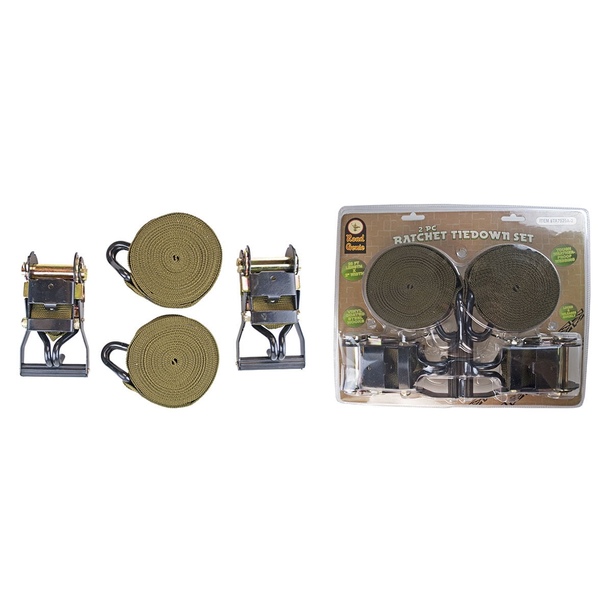 Geani Racheta ROAD GENIE 2-Piece Ratchet Tie Down, Heavy Duty, 2