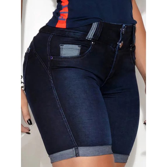 ROAD MARKINGS Women's High-Waisted Distressed Jeans, 3-Button Closure, Relaxed Fit, Faded Blue Wash (US, Alpha, Small, Regular, Regular, Faded Blue)