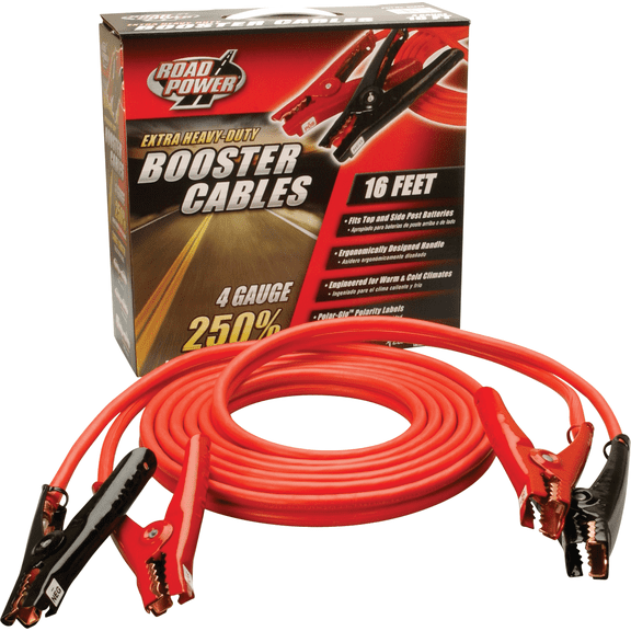 ROAD POWER Extra Heavy-Duty Booster Cable - Pack of 2 Indoor & Outdoor Use, NEC-Compliant