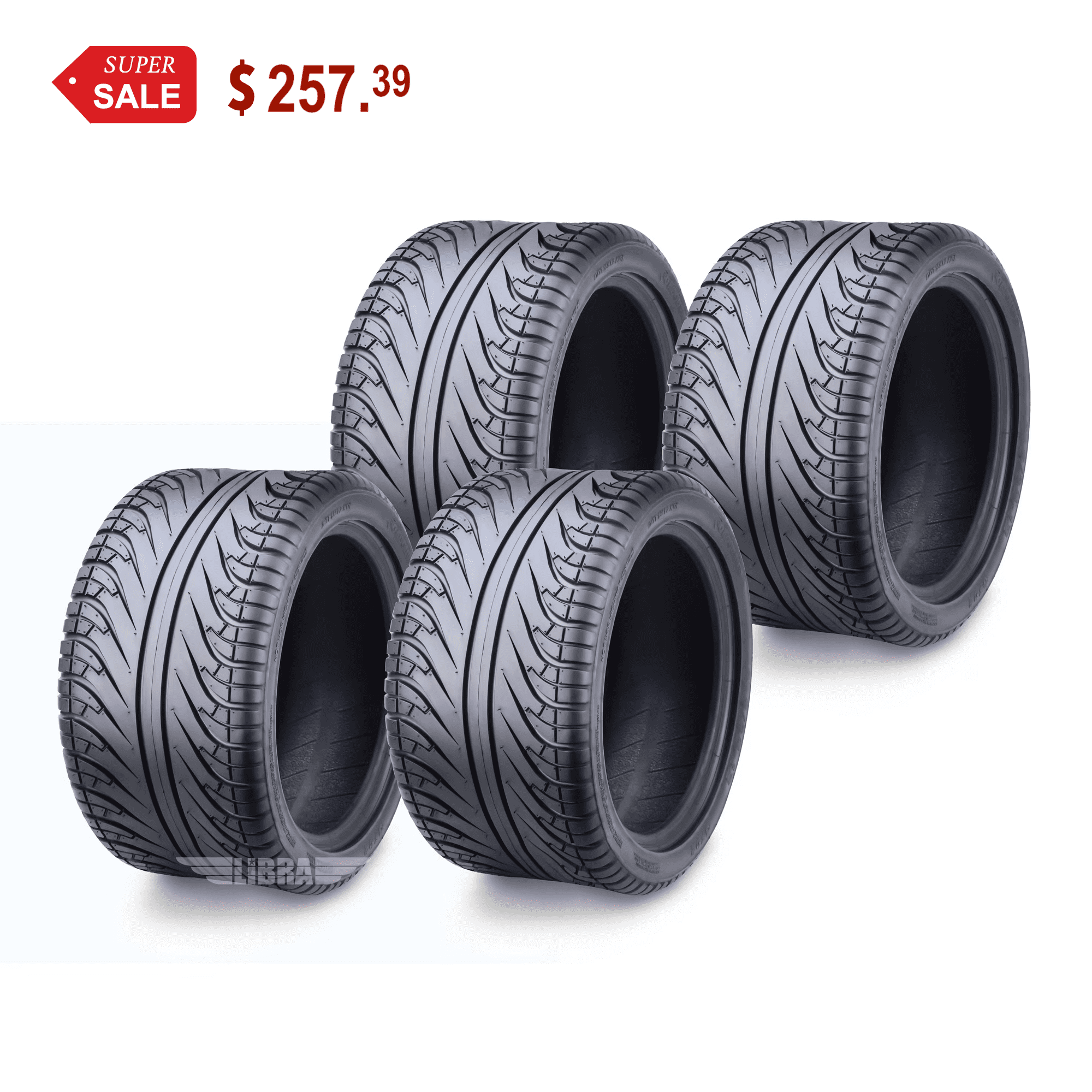 ROADGUIDER 215/35-14 Golf Cart ATV Tires 4 Ply 215/35x14 -Set 4 -14042