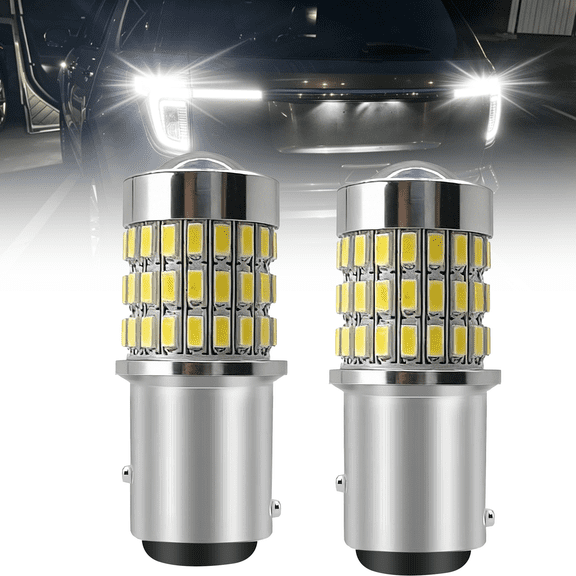 ROADSUN 1157 LED Bulbs, 12V Car Replacement Lamp, Brake Tail Light Bulbs, 360° No Dark Zone Reverse Turn Signal Parking Lights, for Backup/ Reverse Light, Tail Light, Brake Light, 2 Pack
