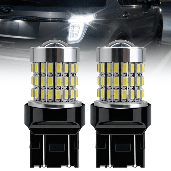 ROADSUN 7443 LED Bulbs, 12V Car Replacement Lamp, Brake Tail Light Bulbs, 360° No Dark Zone Reverse Turn Signal Parking Lights, for Backup/ Reverse Light, Tail Light, Brake Light, 2 Pack